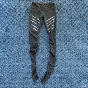 Alo leggings with leather design